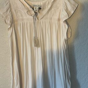 Rachel Zoe Ivory Embroidered Blouse